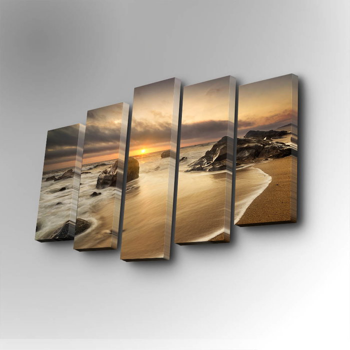 Wallity Cuadro Decorativo en Lienzo 5 Piezas 5PUC-025 Multicolor Wallity Cuadro Decorativo en Lienzo 5 Piezas 5PUC-025 Multicolor